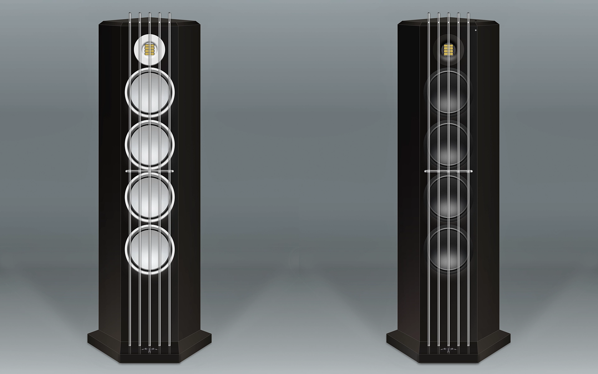 Piano black Avance speaker redesign - Martin Kania Design