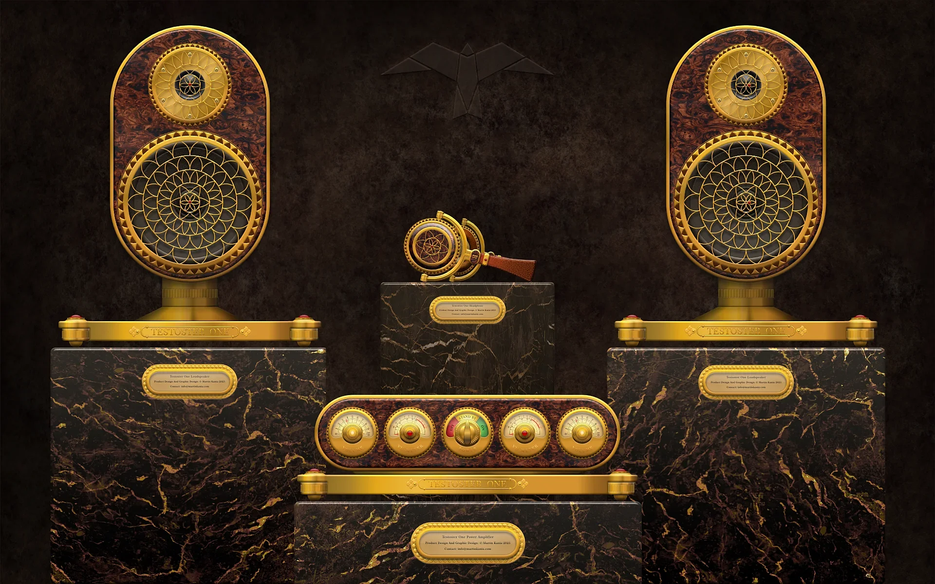 Hi-Fi system with a hint of steampunk - Martin Kania Design
